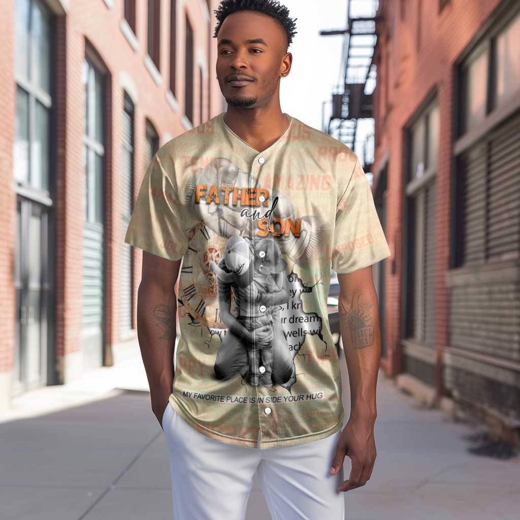 Gift for Dad - Personalized African Father and Son Baseball Jersey DT02