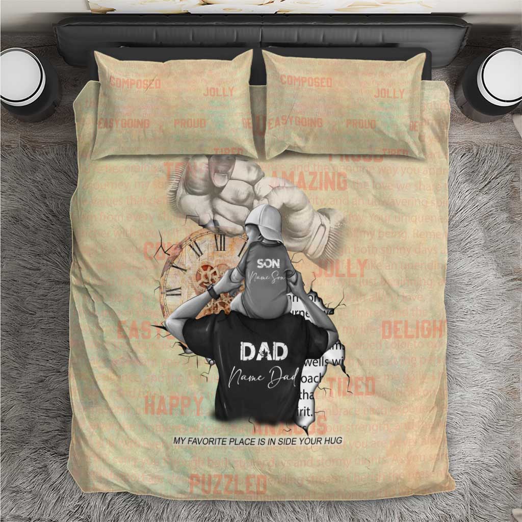 Gift for Dad - Personalized African Father and Son Bedding Set DT02