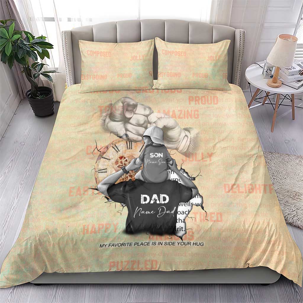 Gift for Dad - Personalized African Father and Son Bedding Set DT02