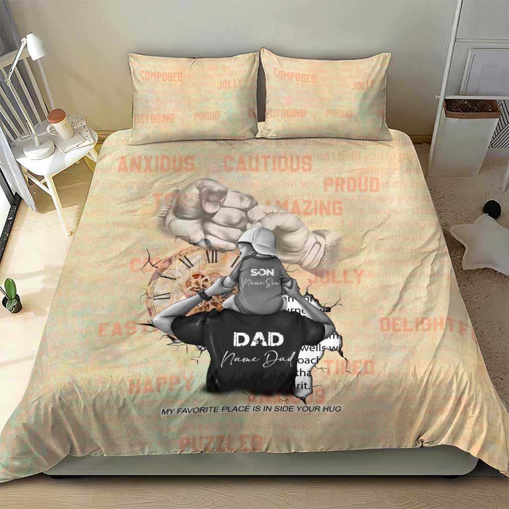 Gift for Dad - Personalized African Father and Son Bedding Set DT02