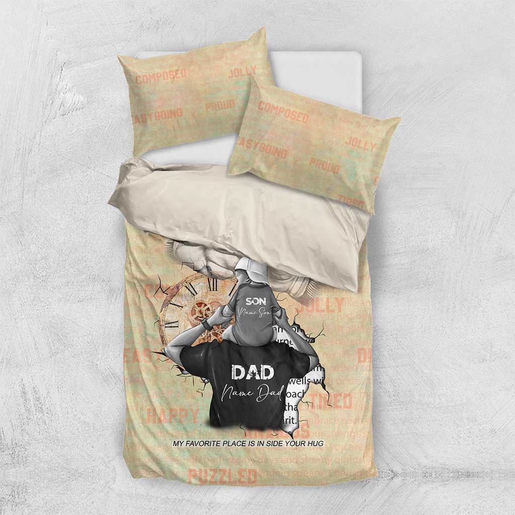 Gift for Dad - Personalized African Father and Son Bedding Set DT02