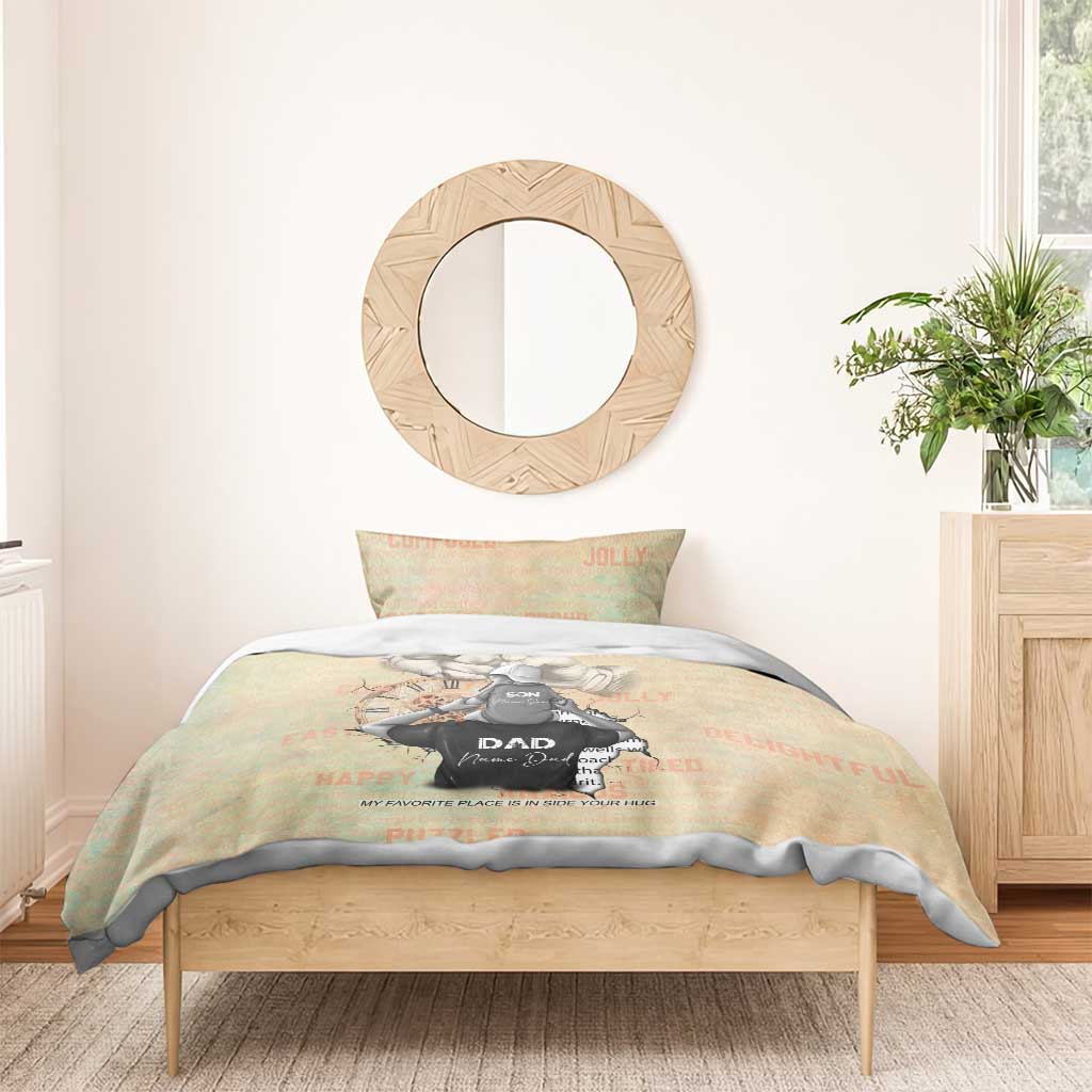 Gift for Dad - Personalized African Father and Son Bedding Set DT02