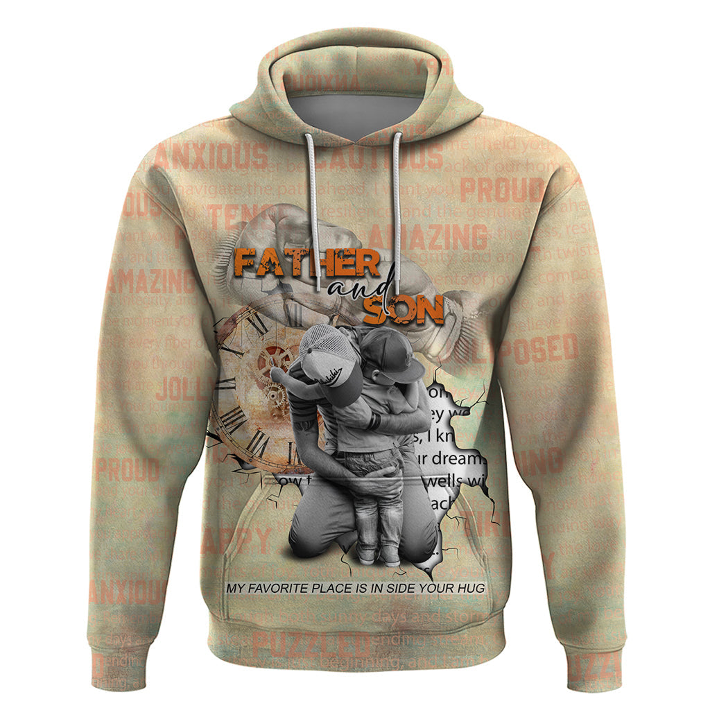 Personalized Father And Son Hoodie Gift for Dad DT02