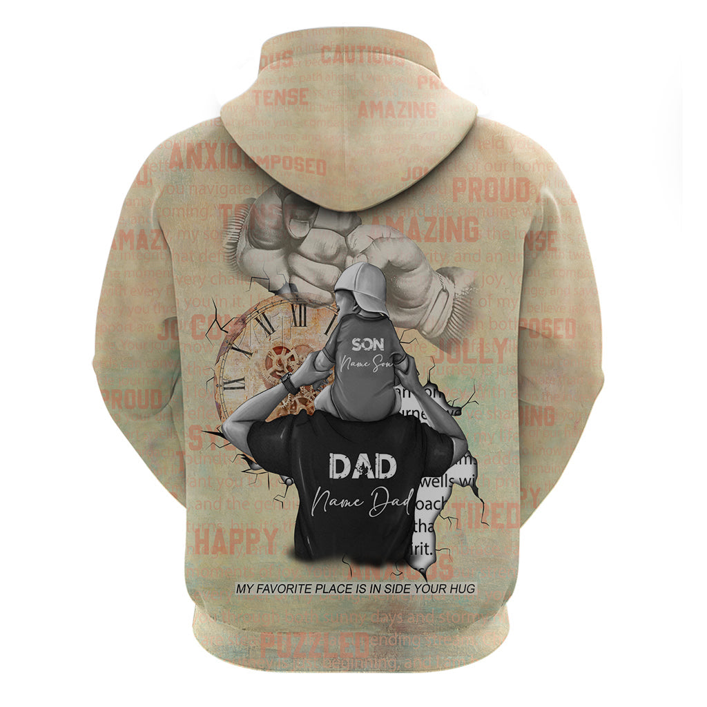Personalized Father And Son Hoodie Gift for Dad DT02