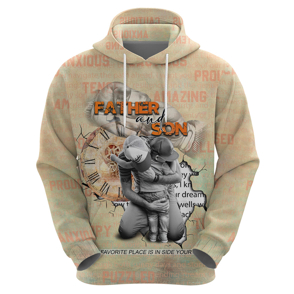 Personalized Father And Son Hoodie Gift for Dad DT02