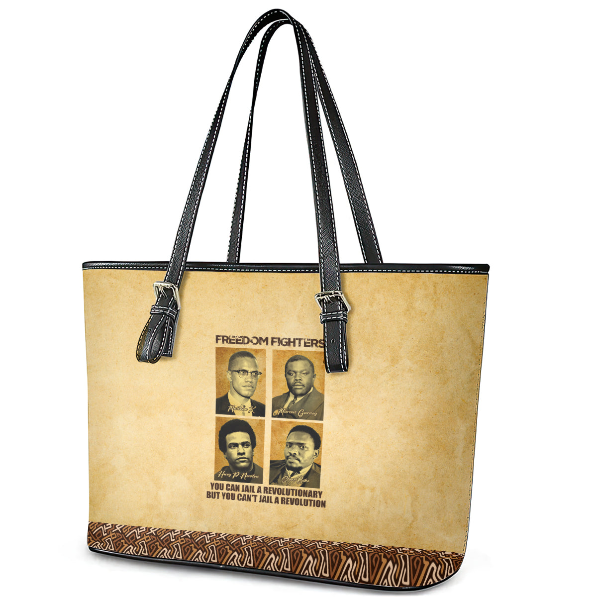 Freedom Fighters Leather Tote Bag Civil Rights Leaders Revolution DT02