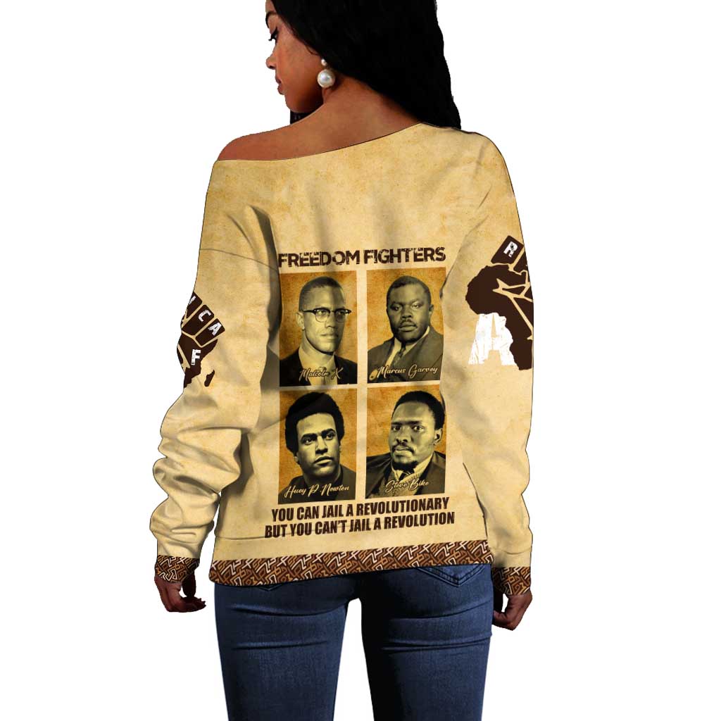 Revolutionary Freedom Fighters - Civil Rights Leaders Off Shoulder Sweater DT02
