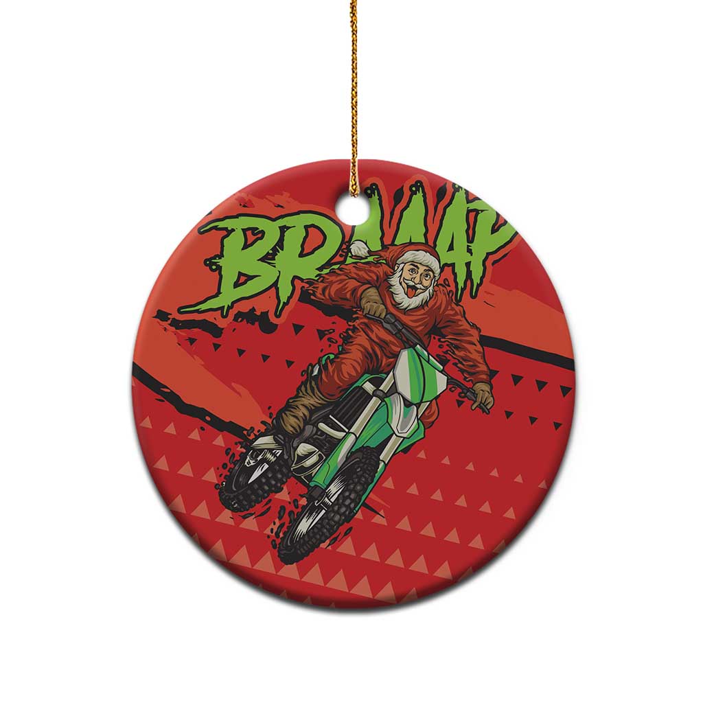 Braaap Ceramic Ornament Motorcross Santa Christmas DT03