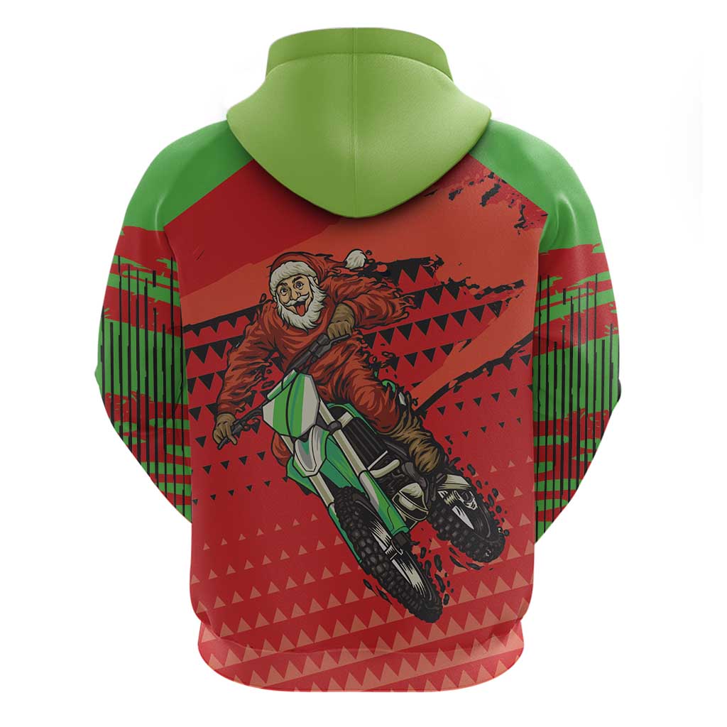 Braaap Hoodie Motorcross Santa Christmas DT03