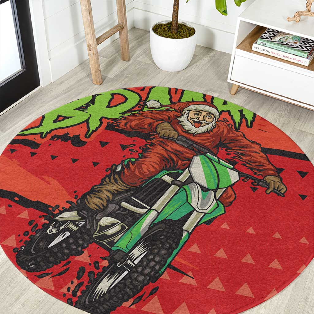 Afro Santa Braaap Round Carpet Motorcross Christmas DT03