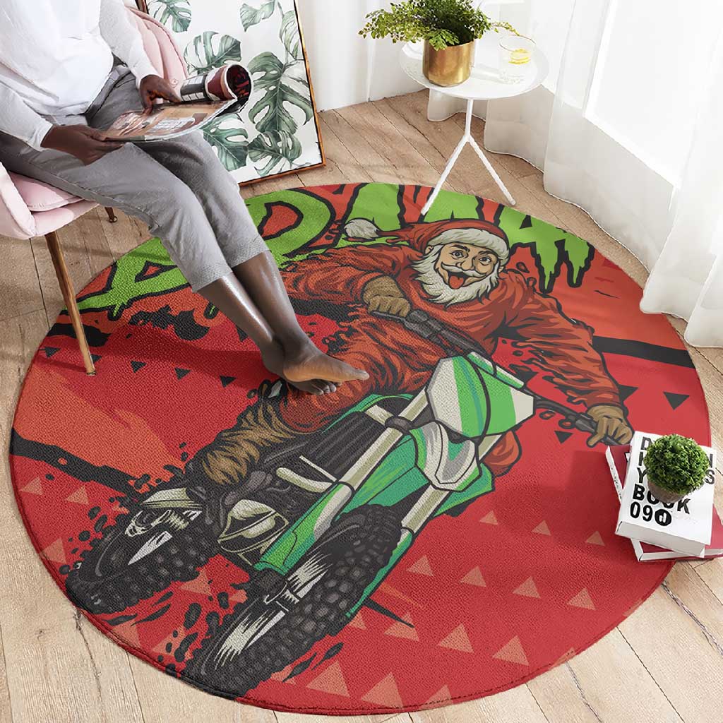 Afro Santa Braaap Round Carpet Motorcross Christmas DT03