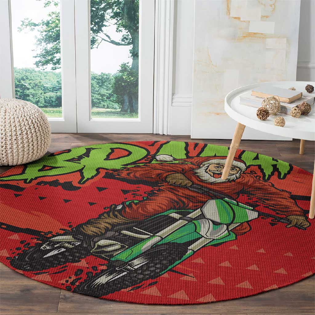 Afro Santa Braaap Round Carpet Motorcross Christmas DT03