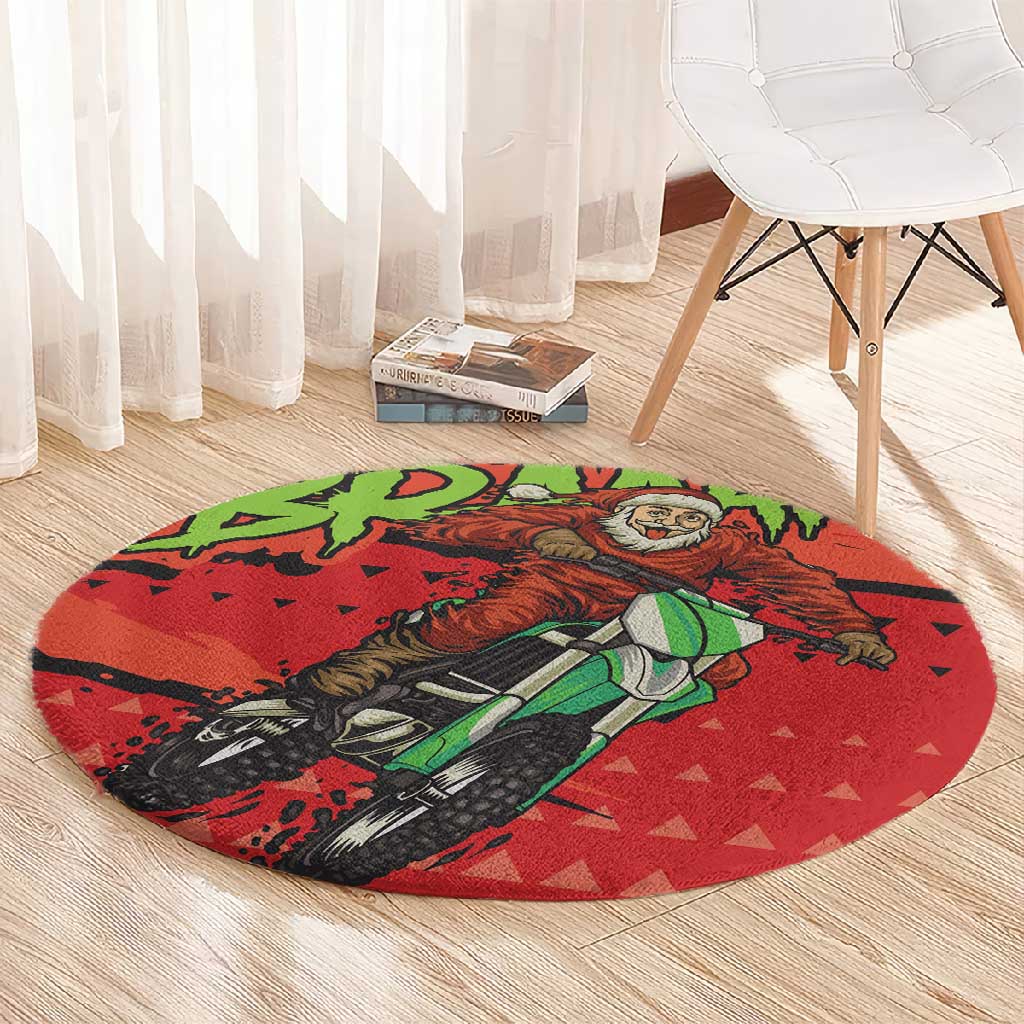 Afro Santa Braaap Round Carpet Motorcross Christmas DT03