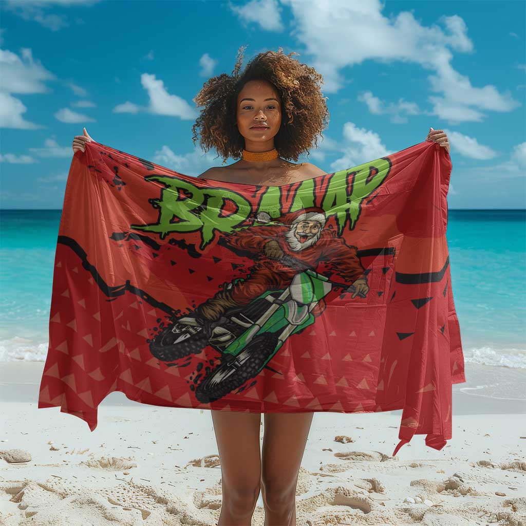 Afro Santa Braaap Sarong Motorcross Christmas DT03