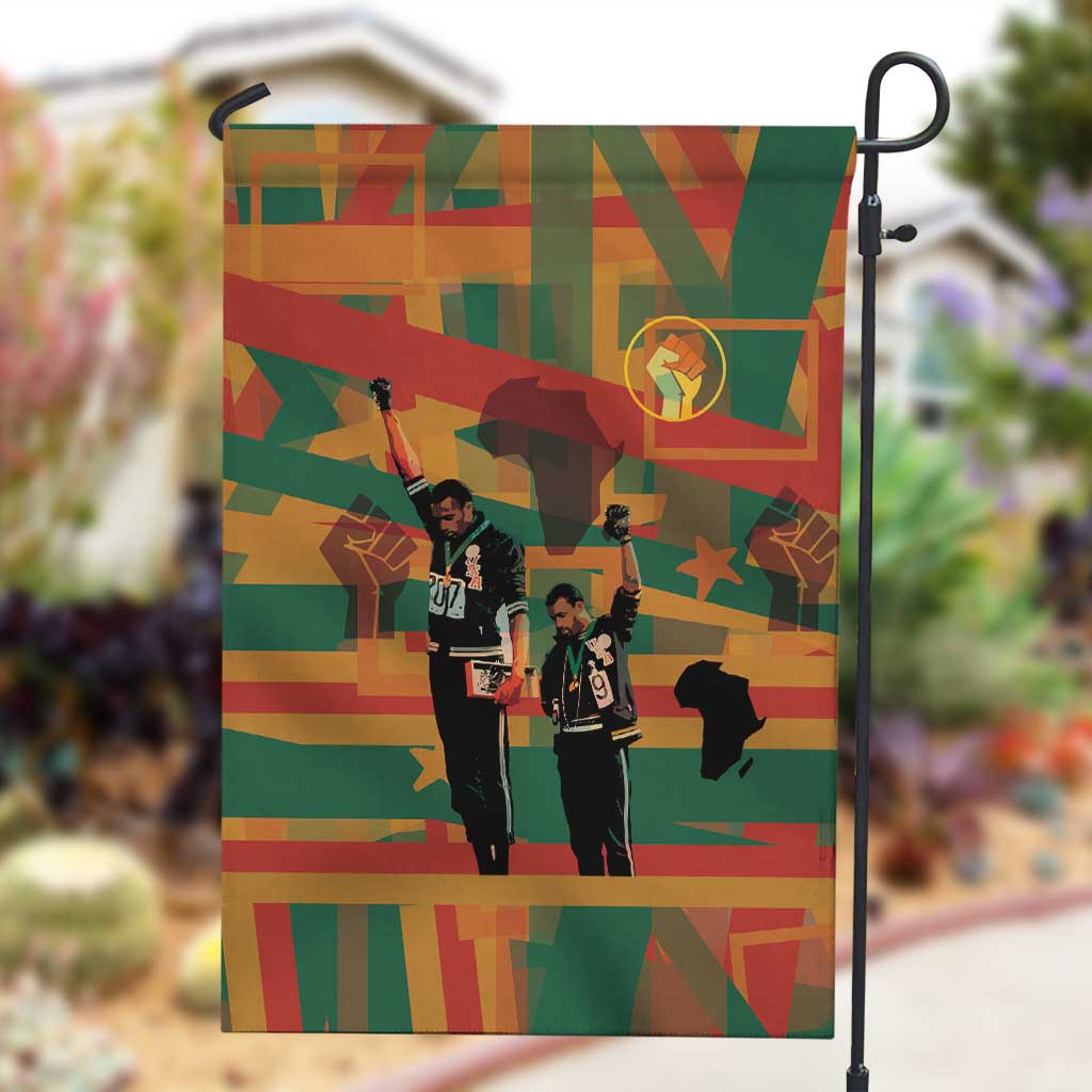 African American 1968 Garden Flag Black Power Fists of Freedom DT03