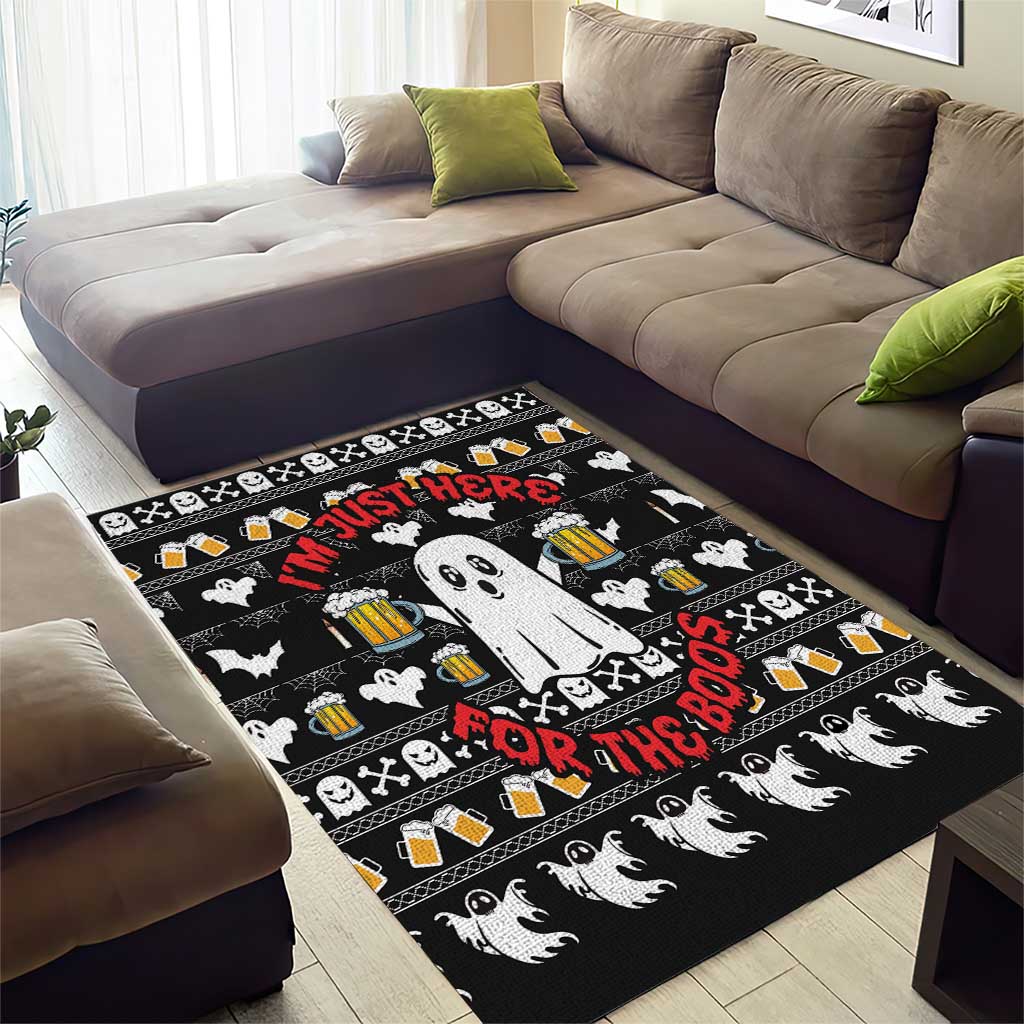 Christmas Africa Boo Beer Area Rug I'm Just Here For The Boss DT03