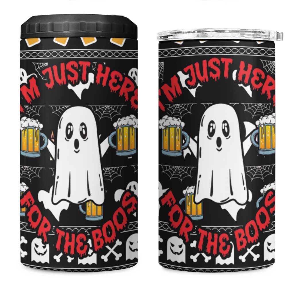 Christmas Africa Boo Beer 4 in 1 Can Cooler Tumbler I'm Just Here For The Boss DT03