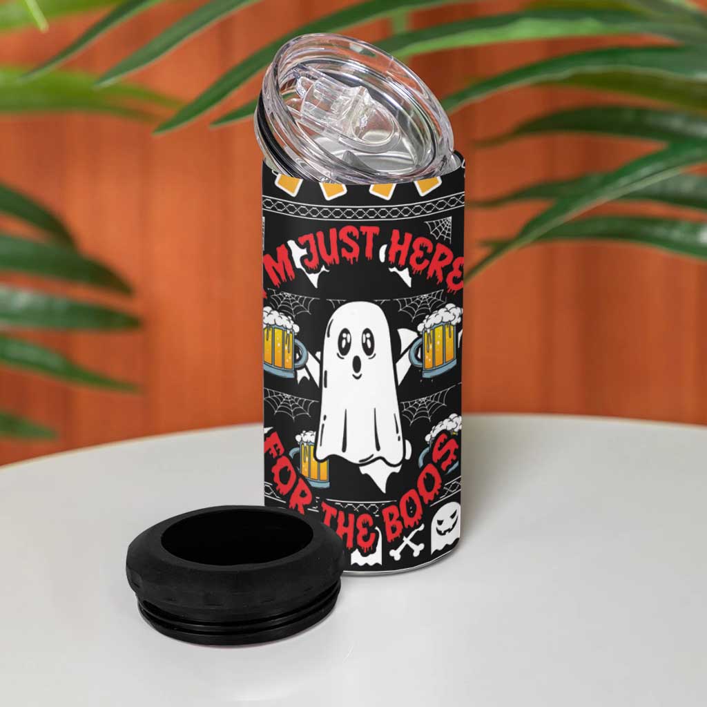 Christmas Africa Boo Beer 4 in 1 Can Cooler Tumbler I'm Just Here For The Boss DT03