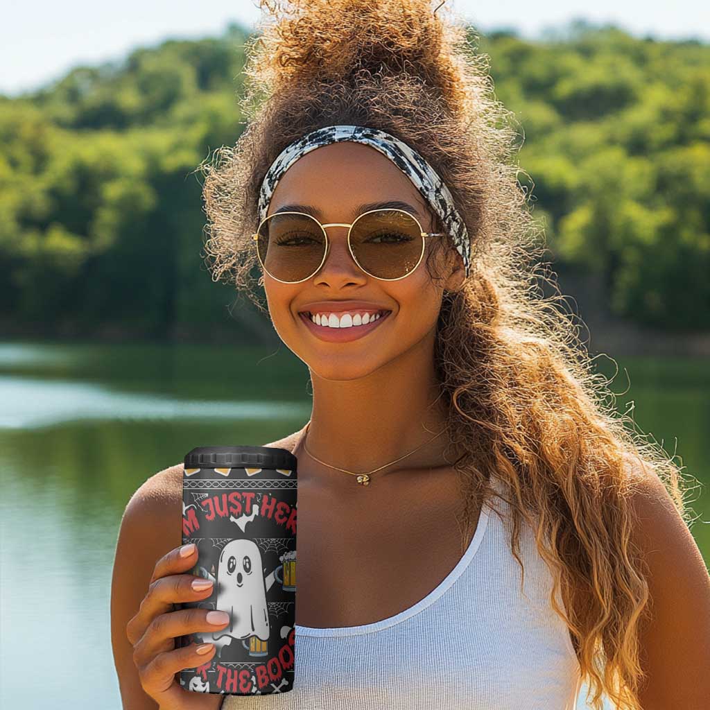 Christmas Africa Boo Beer 4 in 1 Can Cooler Tumbler I'm Just Here For The Boss DT03