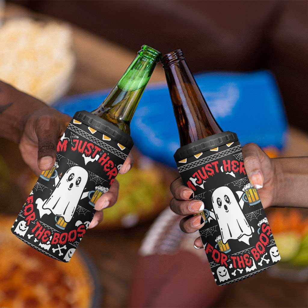 Christmas Africa Boo Beer 4 in 1 Can Cooler Tumbler I'm Just Here For The Boss DT03
