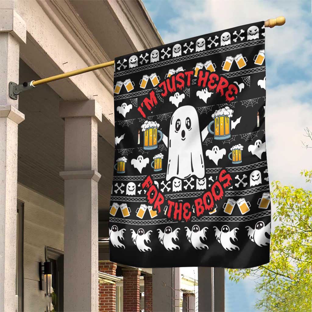 Christmas Africa Boo Beer Garden Flag I'm Just Here For The Boss DT03