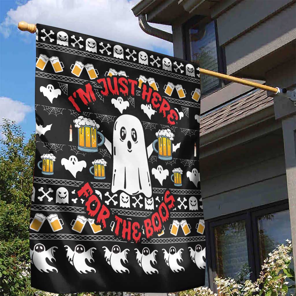 Christmas Africa Boo Beer Garden Flag I'm Just Here For The Boss DT03