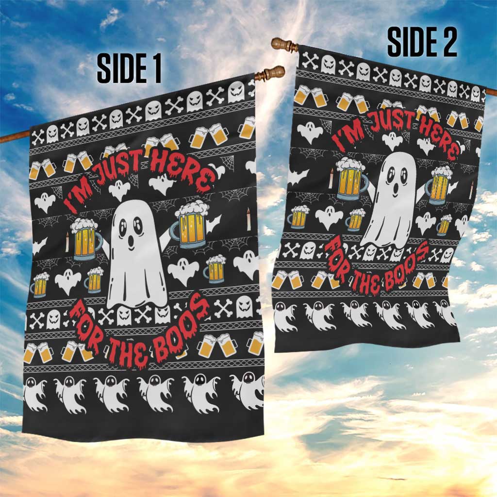 Christmas Africa Boo Beer Garden Flag I'm Just Here For The Boss DT03