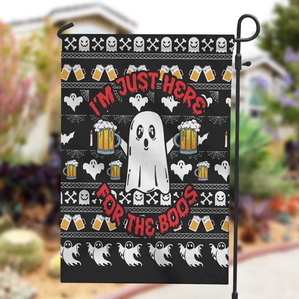 Christmas Africa Boo Beer Garden Flag I'm Just Here For The Boss DT03
