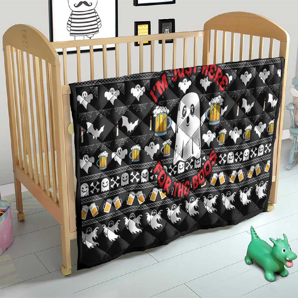 Christmas Africa Boo Beer Quilt I'm Just Here For The Boss DT03