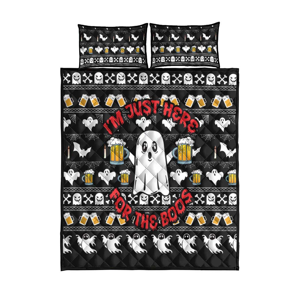 Christmas Africa Boo Beer Quilt Bed Set I'm Just Here For The Boss DT03