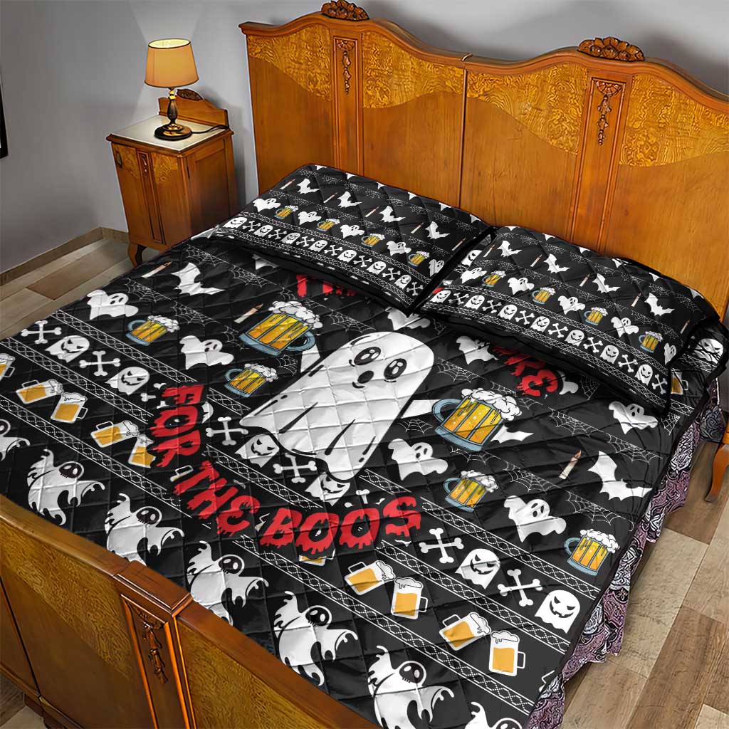 Christmas Africa Boo Beer Quilt Bed Set I'm Just Here For The Boss DT03