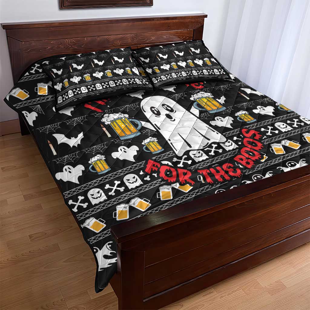 Christmas Africa Boo Beer Quilt Bed Set I'm Just Here For The Boss DT03