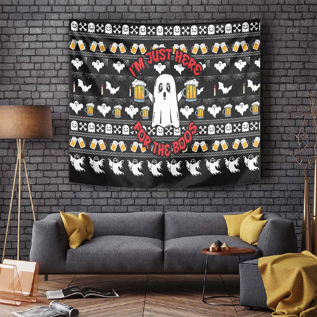 Christmas Africa Boo Beer Tapestry I'm Just Here For The Boss DT03