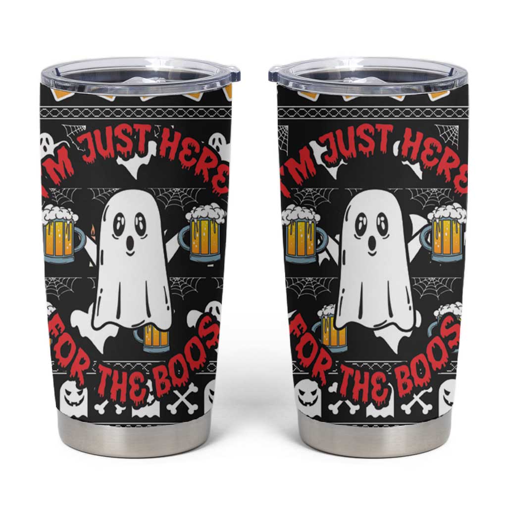 Christmas Africa Boo Beer Tumbler Cup I'm Just Here For The Boss DT03