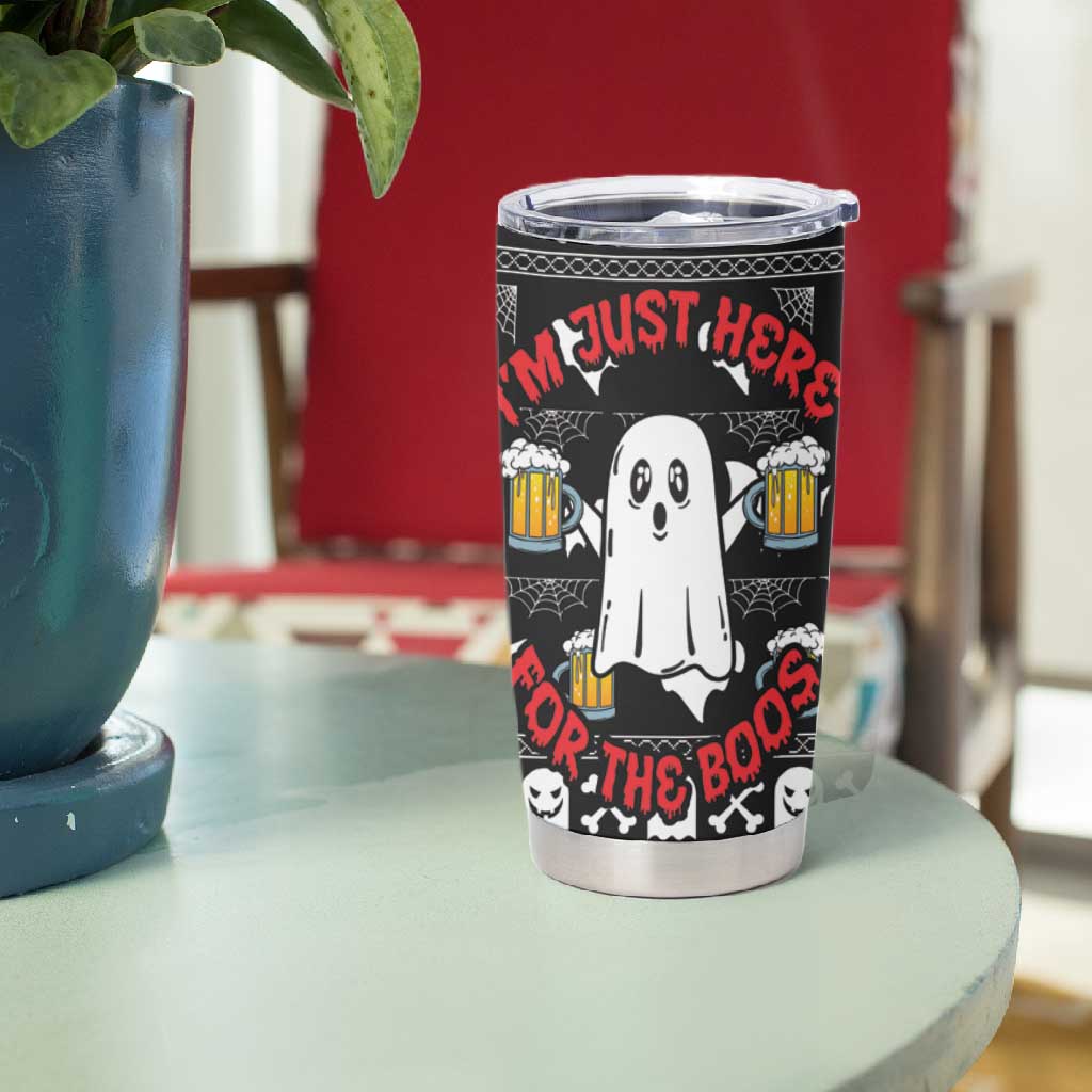 Christmas Africa Boo Beer Tumbler Cup I'm Just Here For The Boss DT03