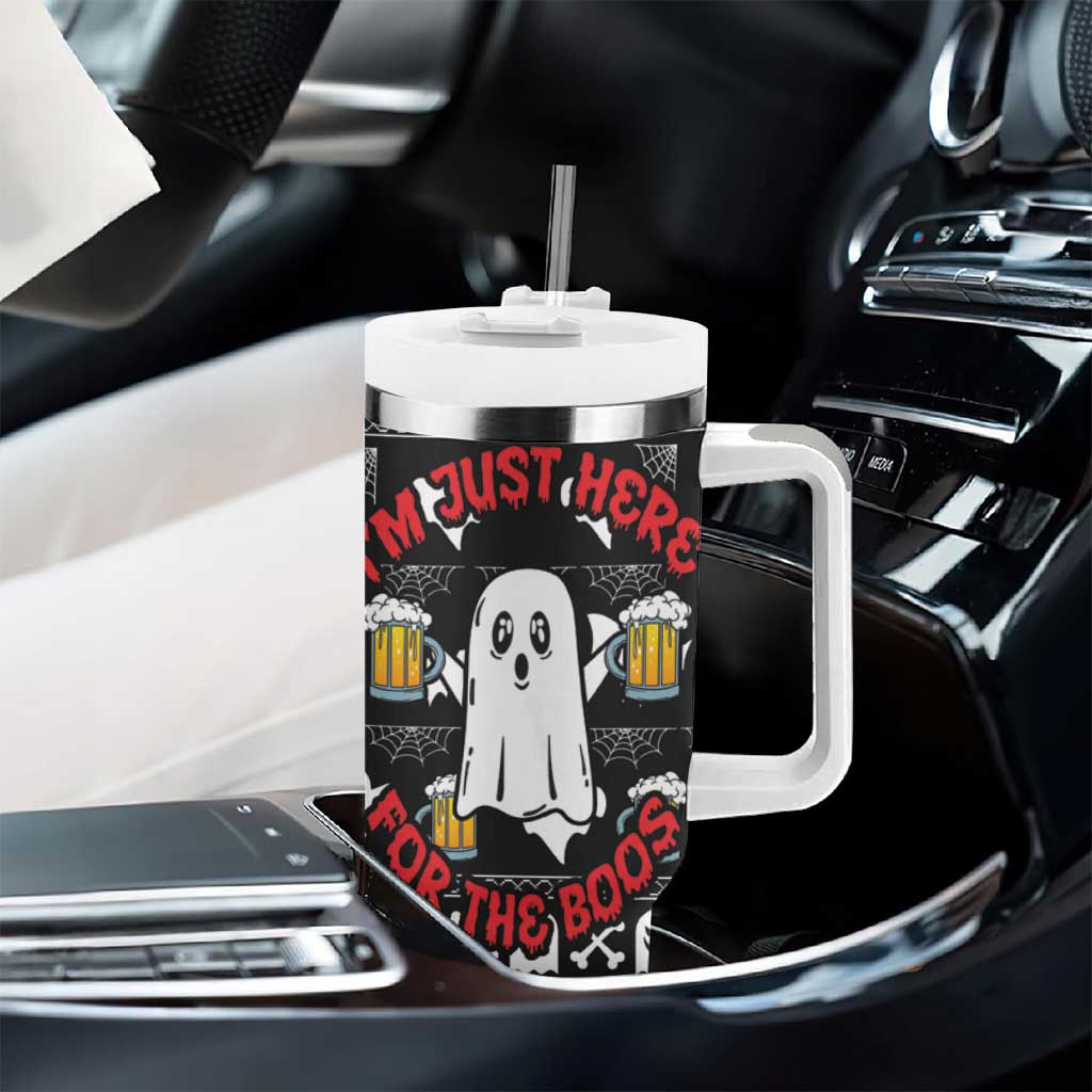 Christmas Africa Boo Beer Tumbler With Handle I'm Just Here For The Boss DT03