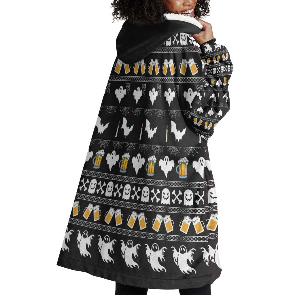 Christmas Africa Boo Beer Wearable Blanket Hoodie I'm Just Here For The Boss DT03