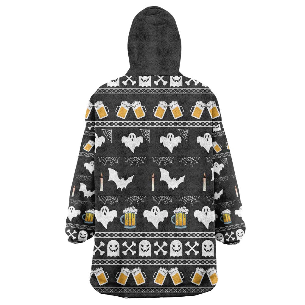 Christmas Africa Boo Beer Wearable Blanket Hoodie I'm Just Here For The Boss DT03