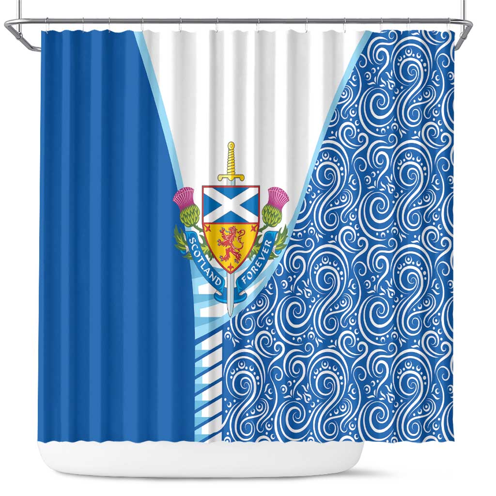 Scotland Forever Shower Curtain Thistle Lion Rampant DT03