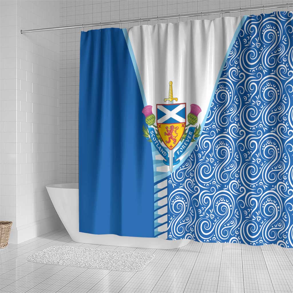 Scotland Forever Shower Curtain Thistle Lion Rampant DT03