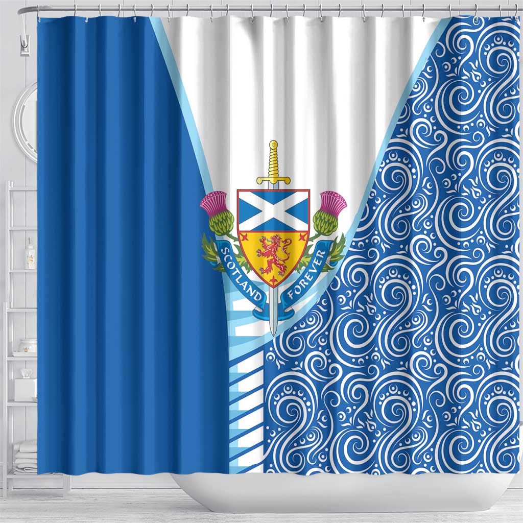 Scotland Forever Shower Curtain Thistle Lion Rampant DT03