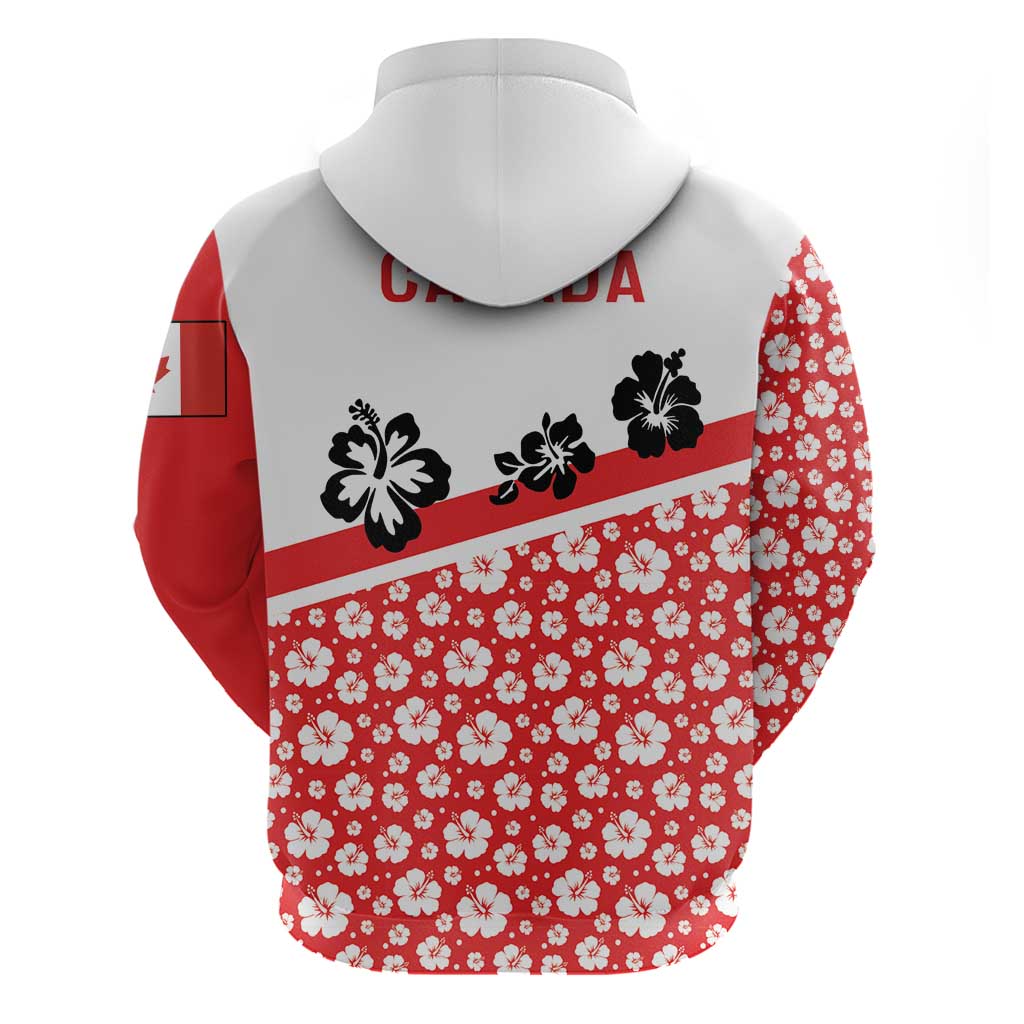 Canada Hoodie Summer Hibiscus Tropical Flower DT03