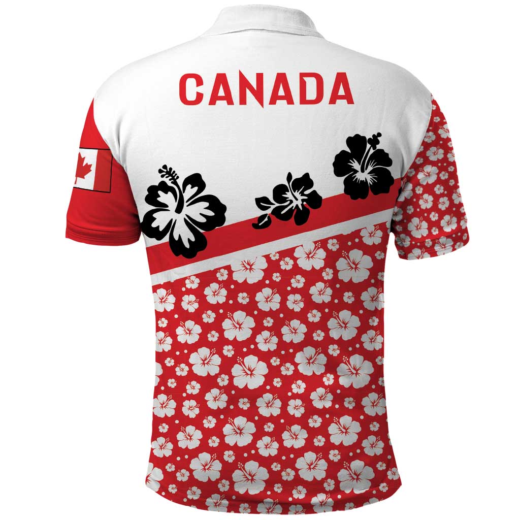 Canada Polo Shirt Summer Hibiscus Tropical Flower DT03