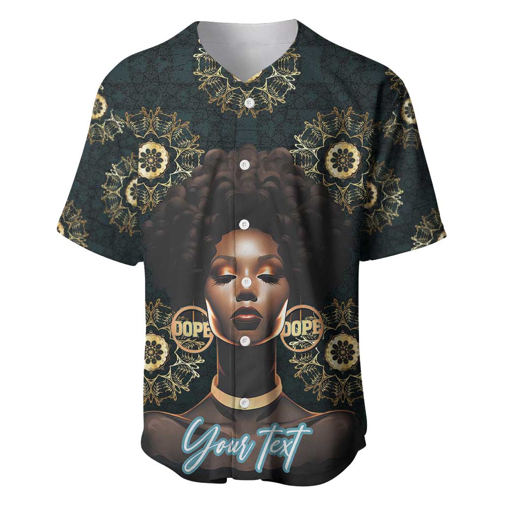 Personalized Afro Women Baseball Jersey Powerful African Pattern DT03