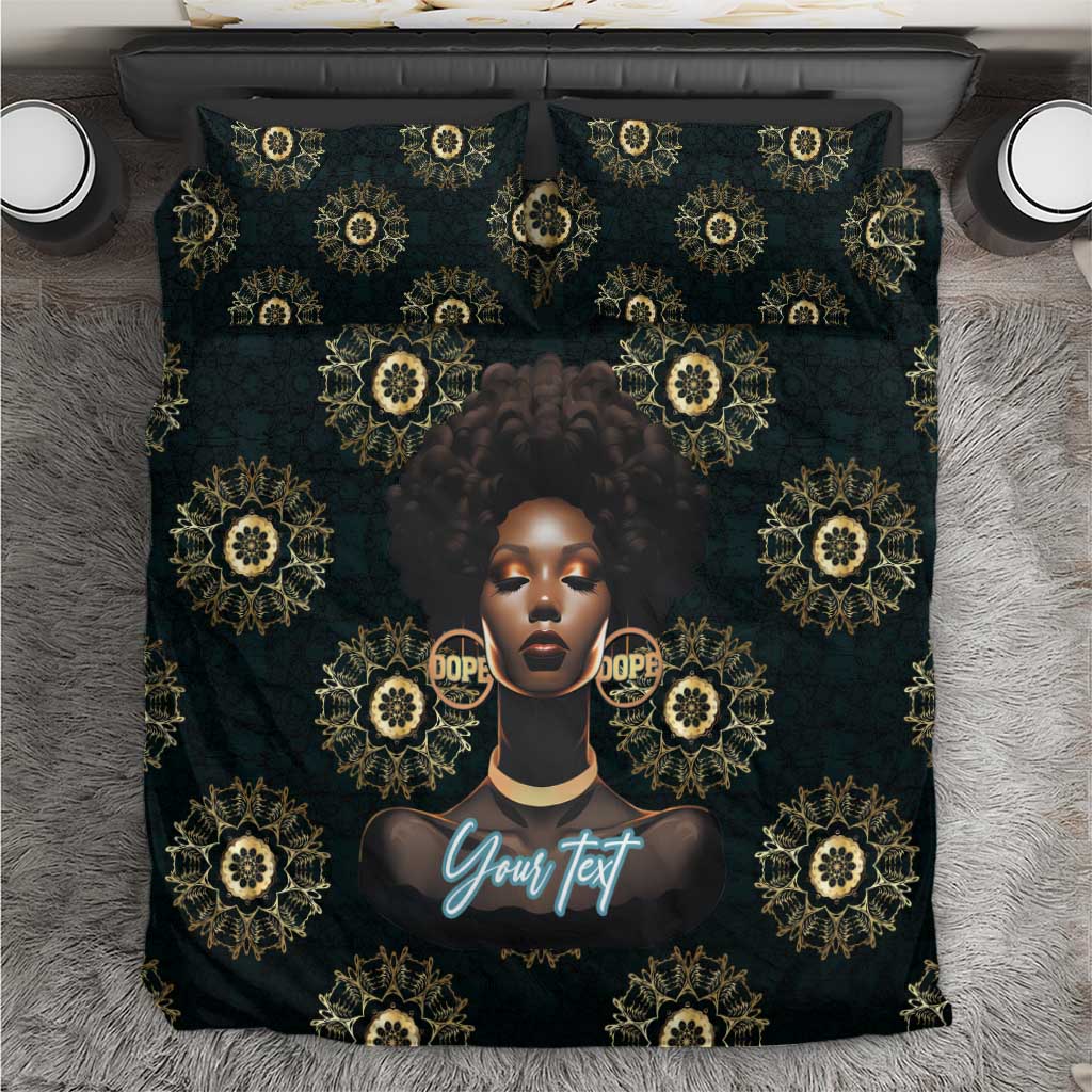 Personalized Afro Women Bedding Set Powerful African Pattern DT03