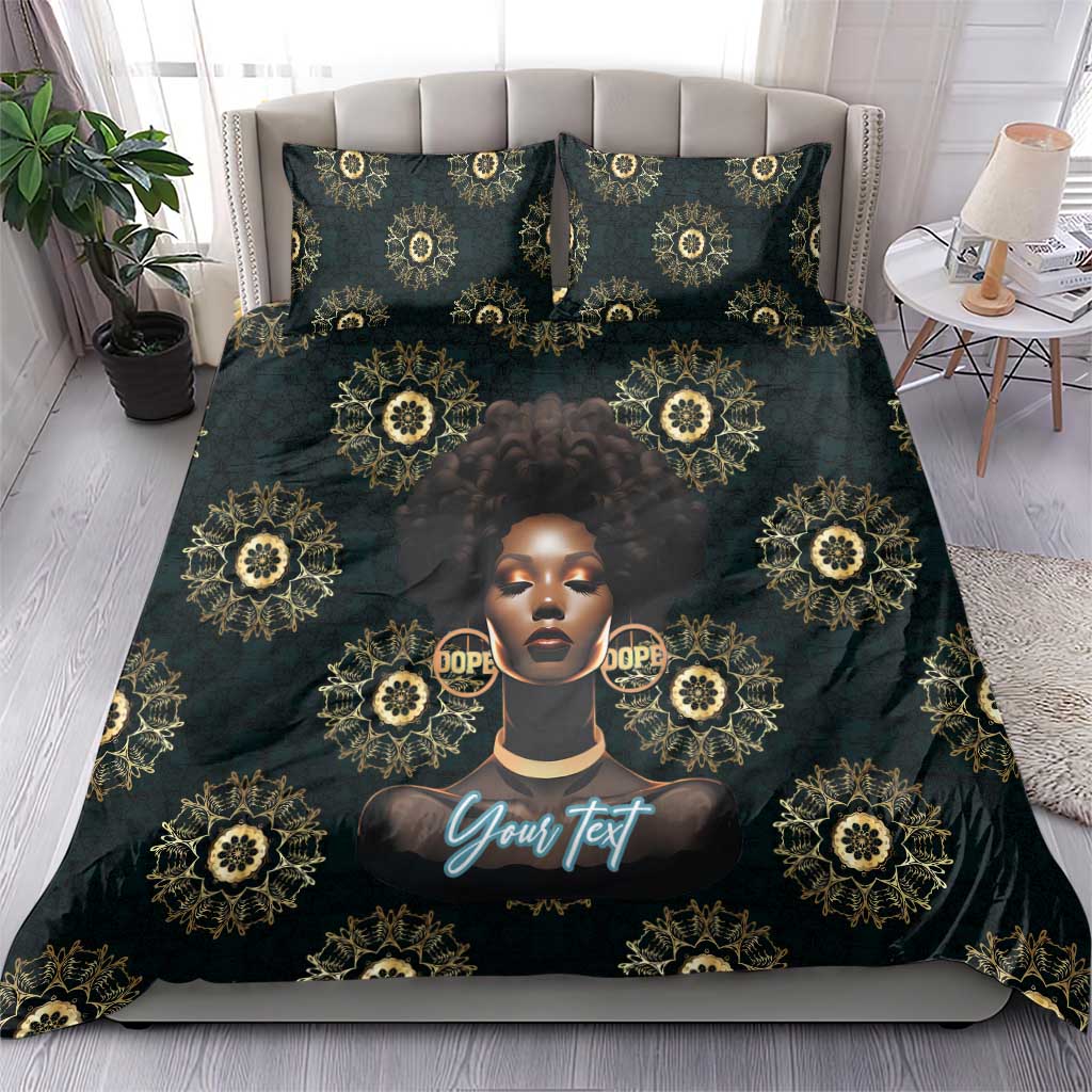 Personalized Afro Women Bedding Set Powerful African Pattern DT03