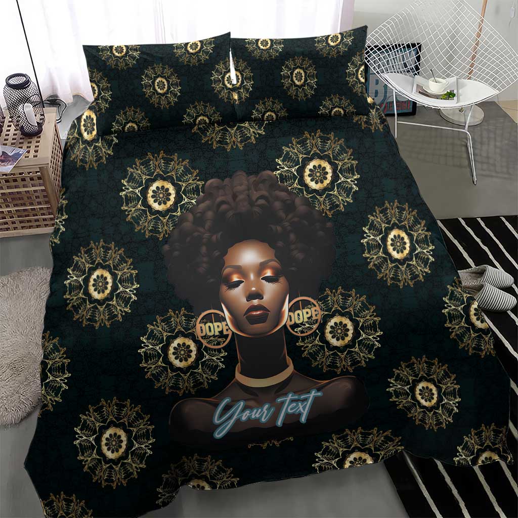 Personalized Afro Women Bedding Set Powerful African Pattern DT03