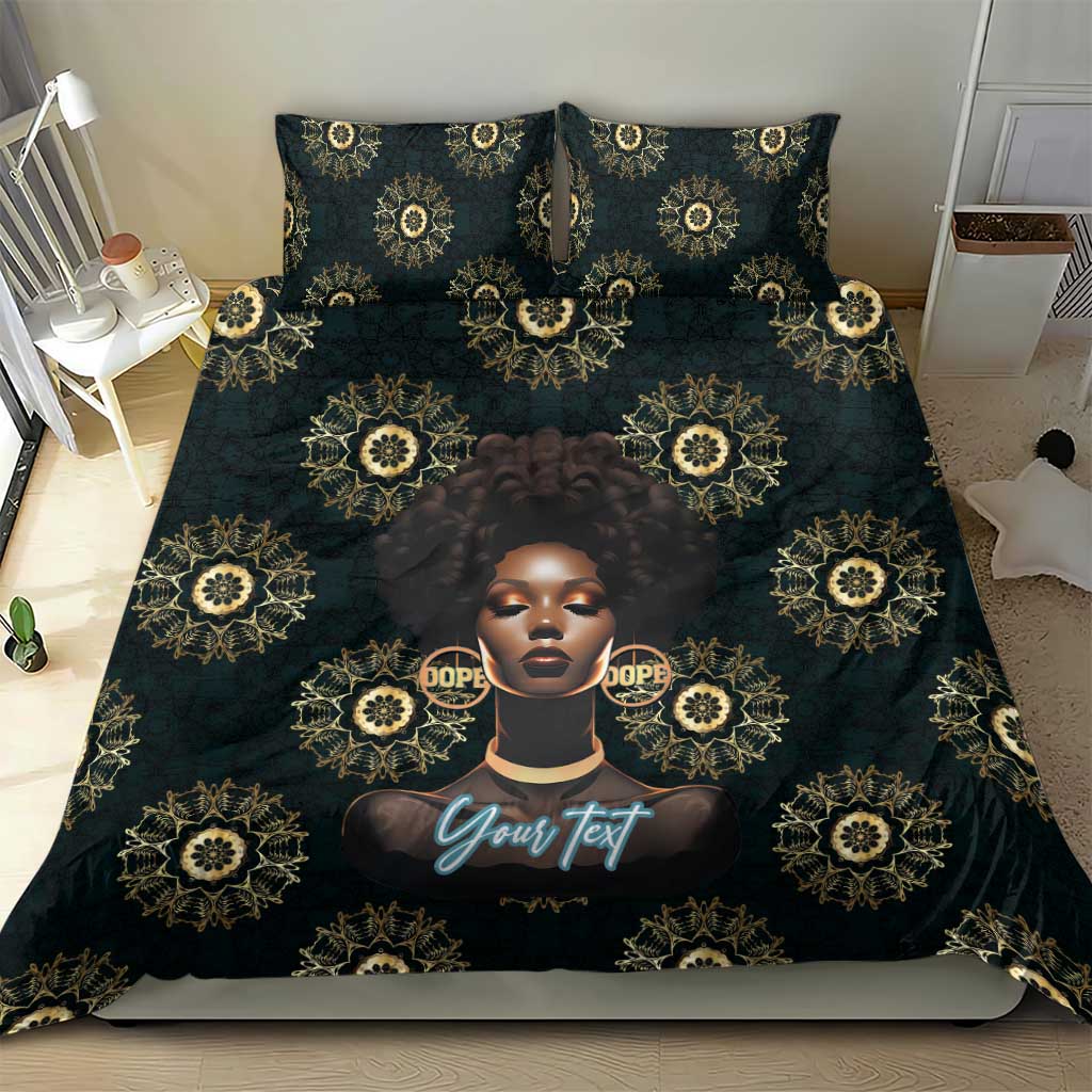 Personalized Afro Women Bedding Set Powerful African Pattern DT03