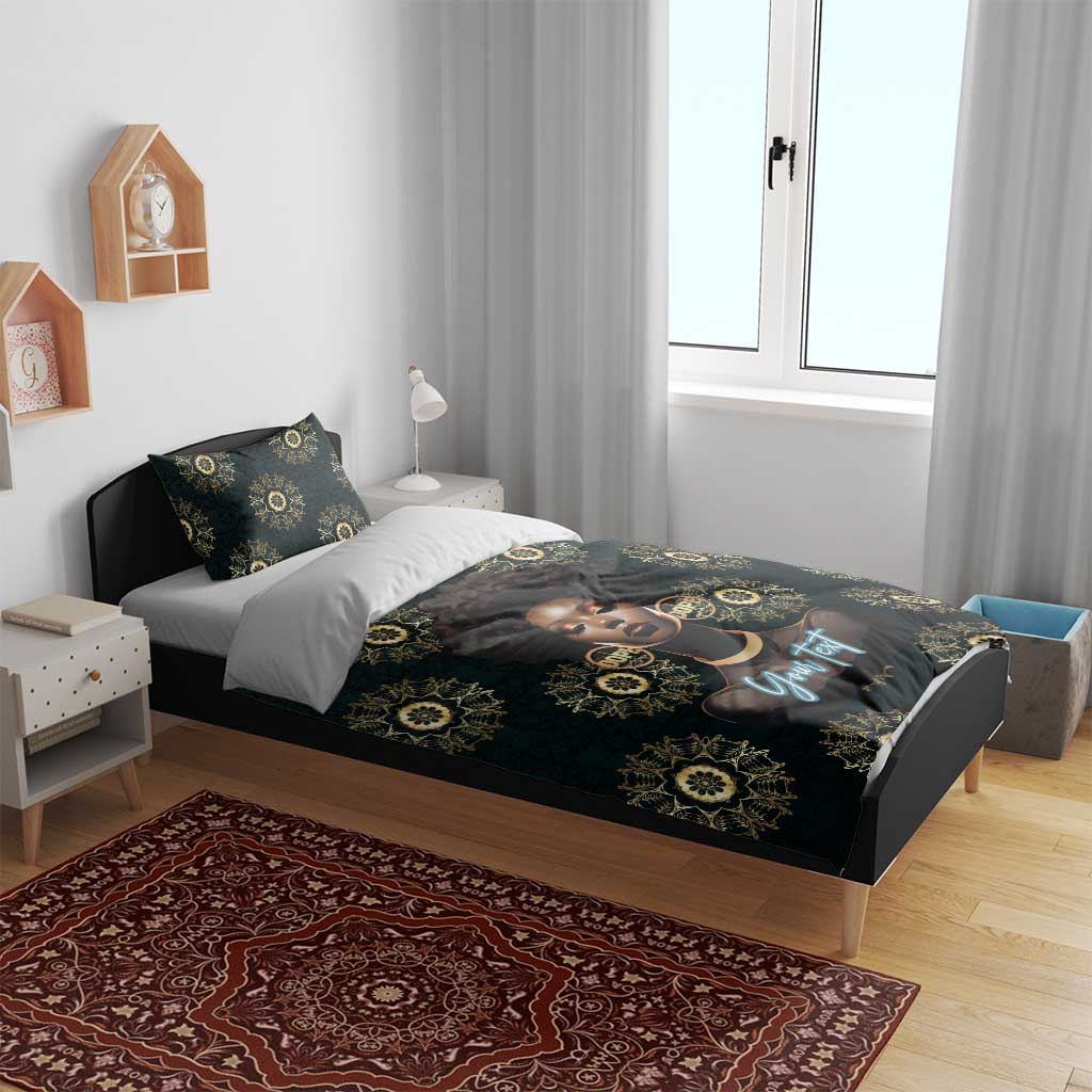 Personalized Afro Women Bedding Set Powerful African Pattern DT03