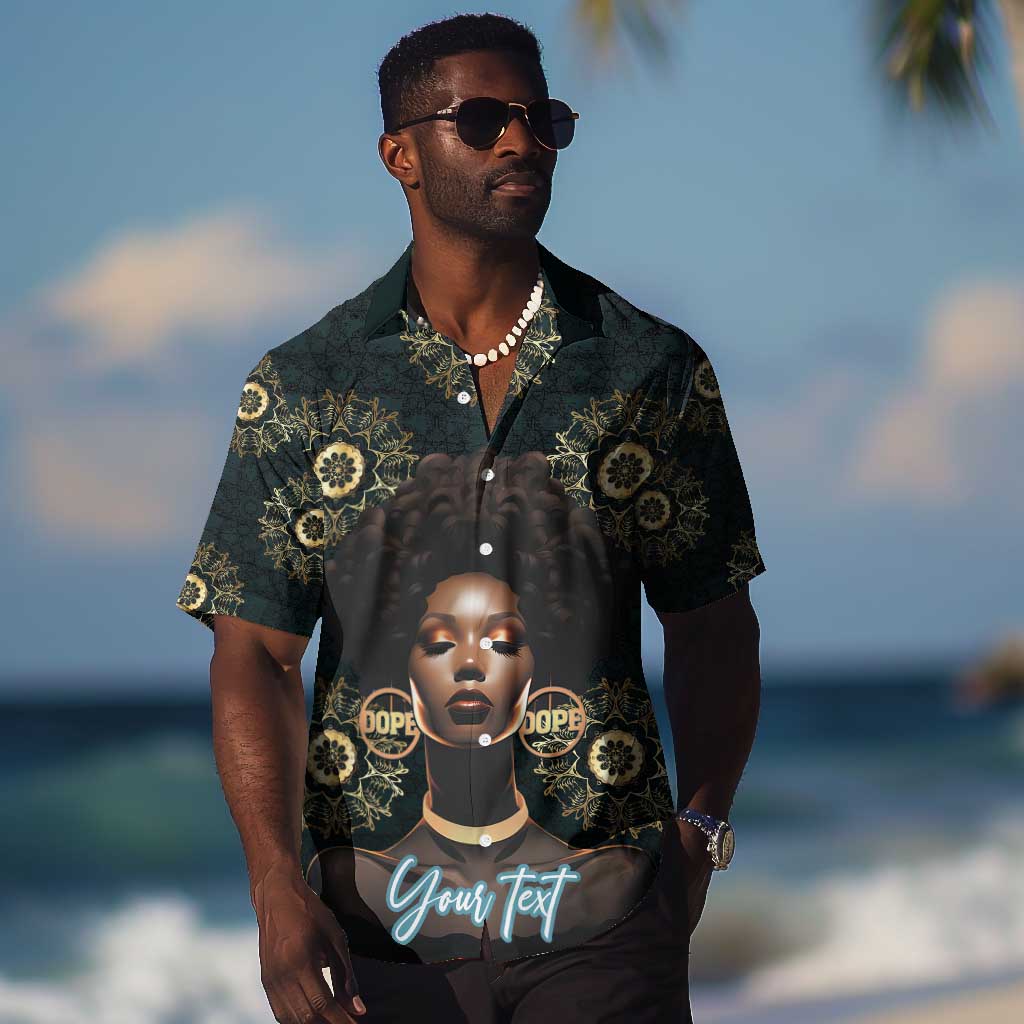 Personalized Afro Women Hawaiian Shirt Powerful African Pattern DT03